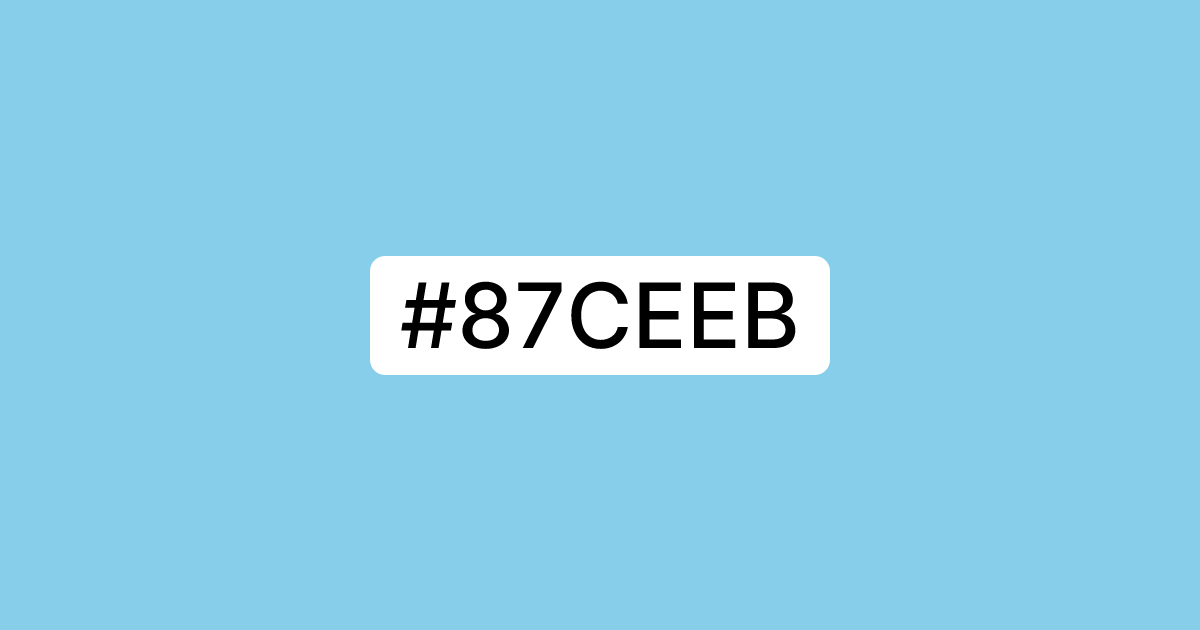 Acrylic Match | #87ceeb