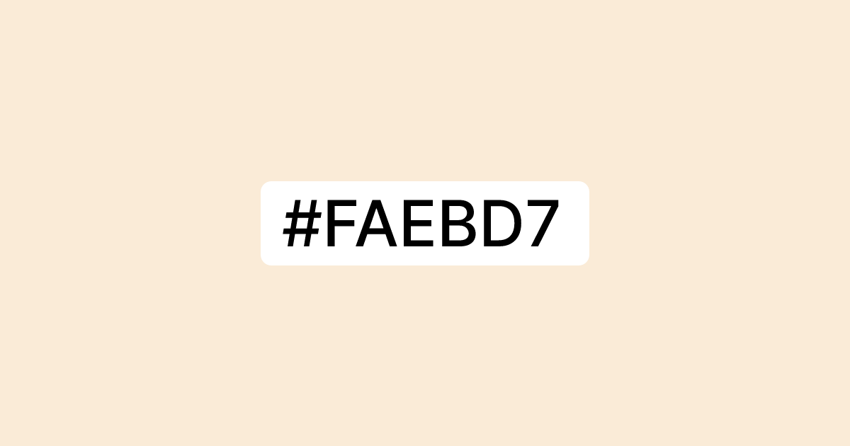 Acrylic Match | #faebd7
