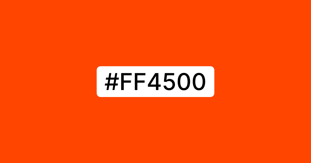 Acrylic Match | #ff4500