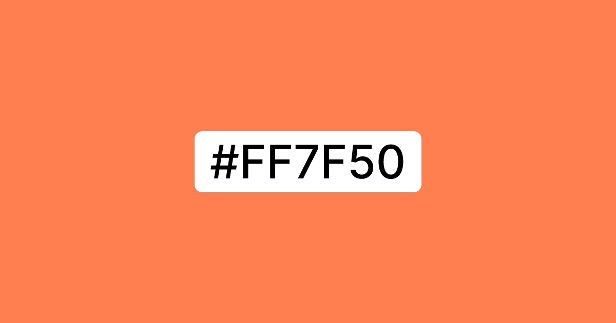 Acrylic Match | #ff7f50